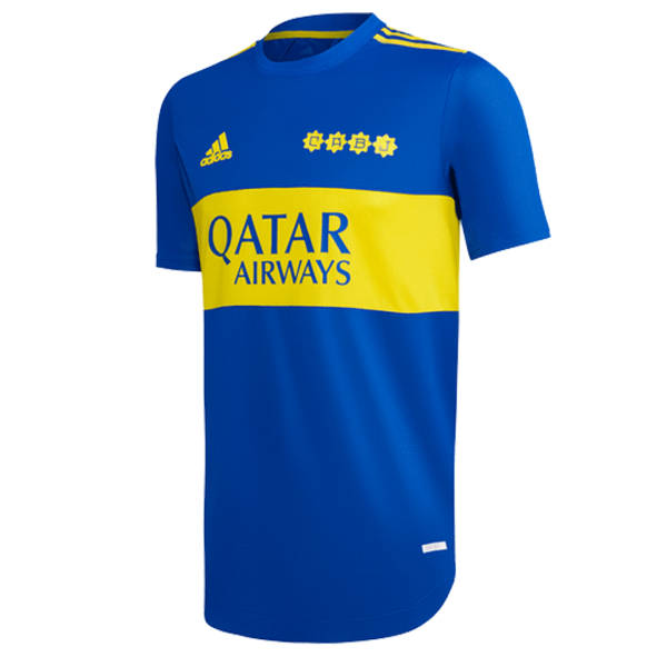Men's Authentic Boca Juniors Home Soccer Jersey Shirt 2021/22 Adidas