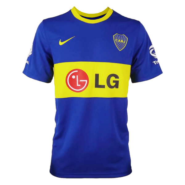 Men's Retro 2010/11 Boca Juniors Home Soccer Jersey Shirt Nike