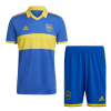 Men's Replica Boca Juniors Home Soccer Jersey Kit (Jersey+Shorts) 2022/23 Adidas