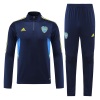 Men's Boca Juniors Zipper Tracksuit Sweat Shirt Kit (Top+Trousers) 2022/23 Adidas