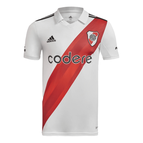 Men's Replica River Plate Home Soccer Jersey Shirt 2022/23 Adidas