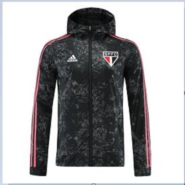 Men's Sao Paulo FC Windbreaker Hoodie Jacket 2021/22 Adidas