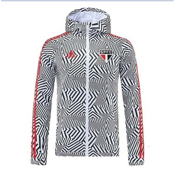 Men's Sao Paulo FC Windbreaker Hoodie Jacket 2021/22 Adidas