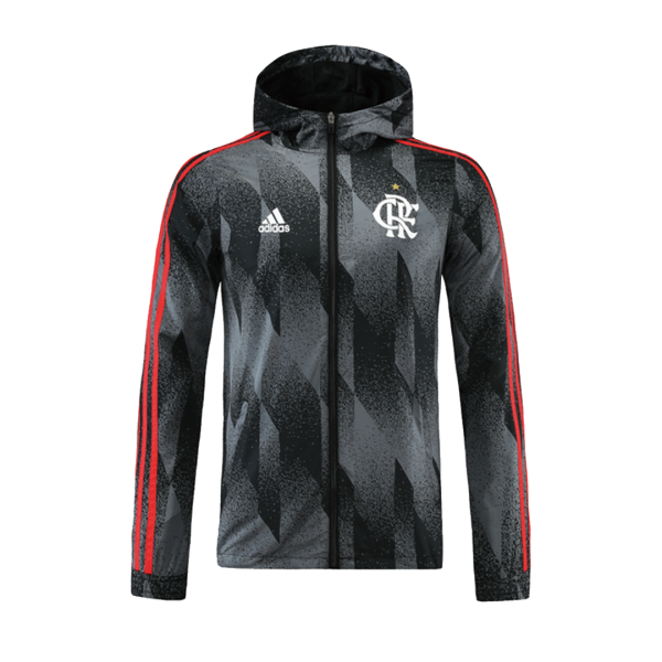 Men's CR Flamengo Windbreaker Hoodie Jacket 2021/22 Adidas