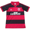 Men's Retro 1990 CR Flamengo Home Soccer Jersey Shirt Adidas
