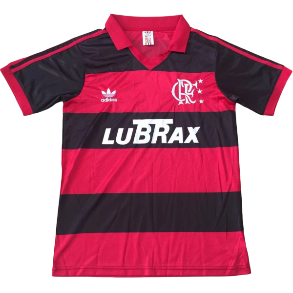Men's Retro 1990 CR Flamengo Home Soccer Jersey Shirt Adidas