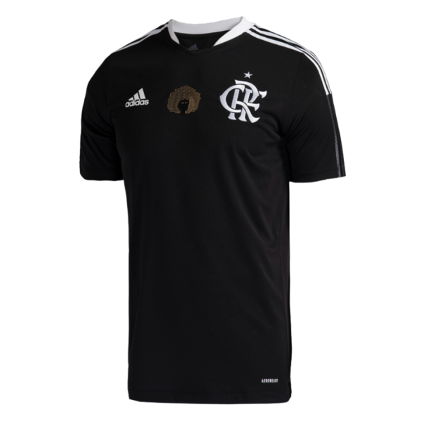 Men's Authentic CR Flamengo Black Excellence Soccer Jersey Shirt 2021/22 Adidas