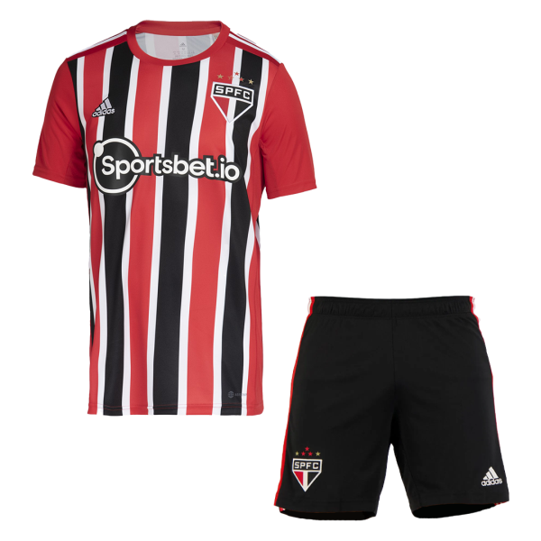 Men's Replica Sao Paulo FC Away Soccer Jersey Kit (Jersey+Shorts) 2022/23 Adidas
