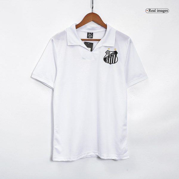 Men's Retro 1970 Santos FC Home Soccer Jersey Shirt Umbro
