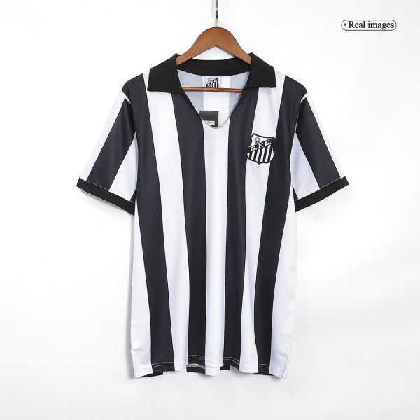 Men's Retro 1956 Santos FC Home Soccer Jersey Shirt