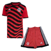 Men's Replica CR Flamengo Third Away Soccer Jersey Kit (Jersey+Shorts) 2022/23 Adidas