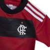 Kids CR Flamengo Home Soccer Jersey Kit (Jersey+Shorts) 2023/24 Adidas