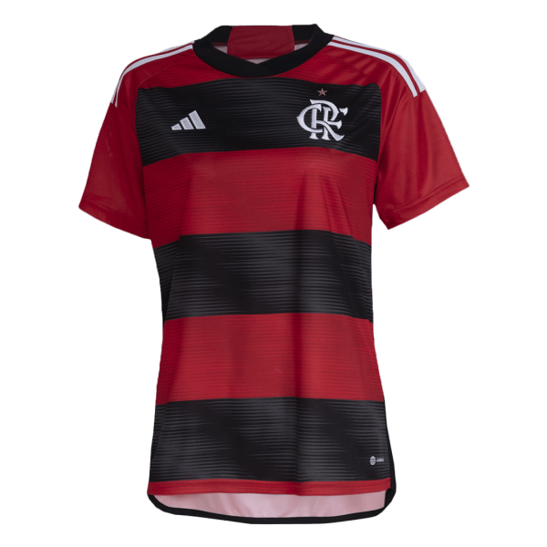 Women's Replica CR Flamengo Home Soccer Jersey Shirt 2023/24 Adidas