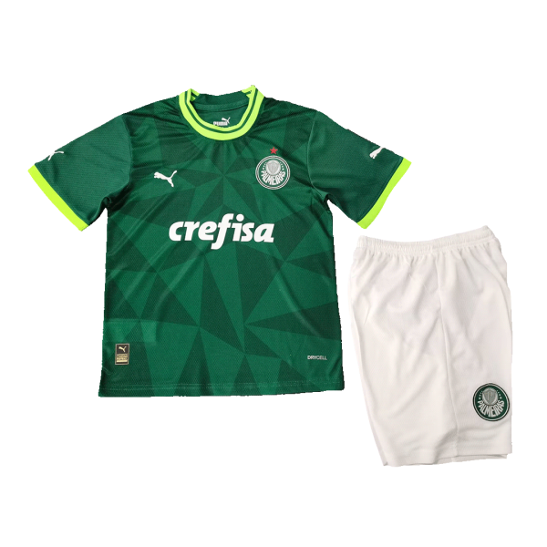 Kids SE Palmeiras Home Soccer Jersey Kit (Jersey+Shorts) 2023/24 Puma