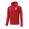 Men's Bayern Munich Windbreaker Hoodie Jacket 2021/22 Adidas