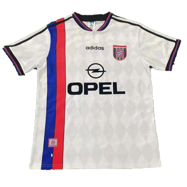 Men's Retro 1995/96 Bayern Munich Away Soccer Jersey Shirt Adidas