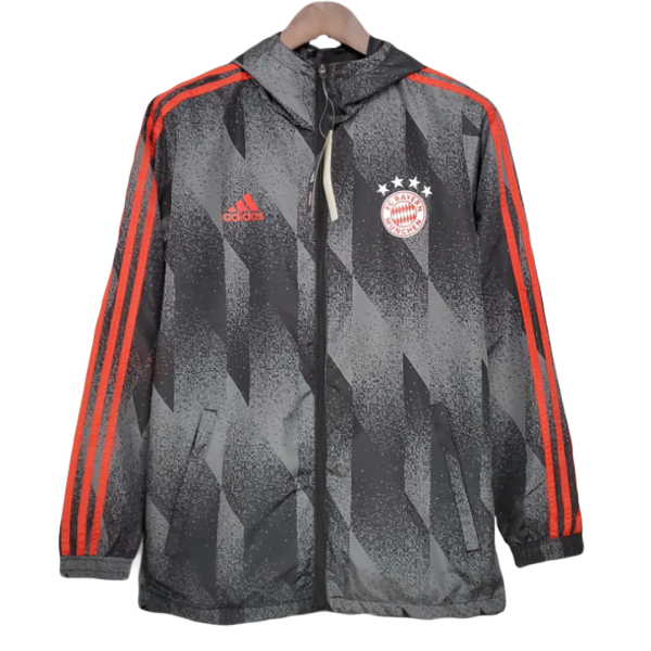 Men's Bayern Munich Windbreaker Hoodie Jacket 2021/22 Adidas