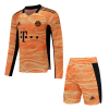 Men's Bayern Munich Goalkeeper Soccer Jersey Kit (Jersey+Shorts) 2022 Adidas