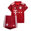 Kids Bayern Munich Home Soccer Jersey Kit (Jersey+Shorts) 2021/22 Adidas