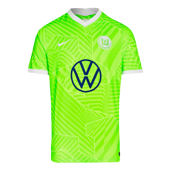 Men's Replica Wolfsburg Home Soccer Jersey Shirt 2021/22 Nike