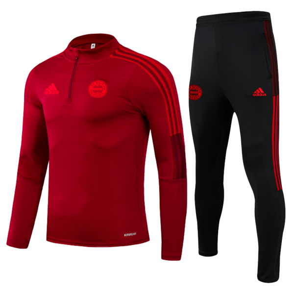 Kids Bayern Munich Zipper
Tracksuit Sweat Shirt Kit(Top+Pants) 2021/22 Adidas