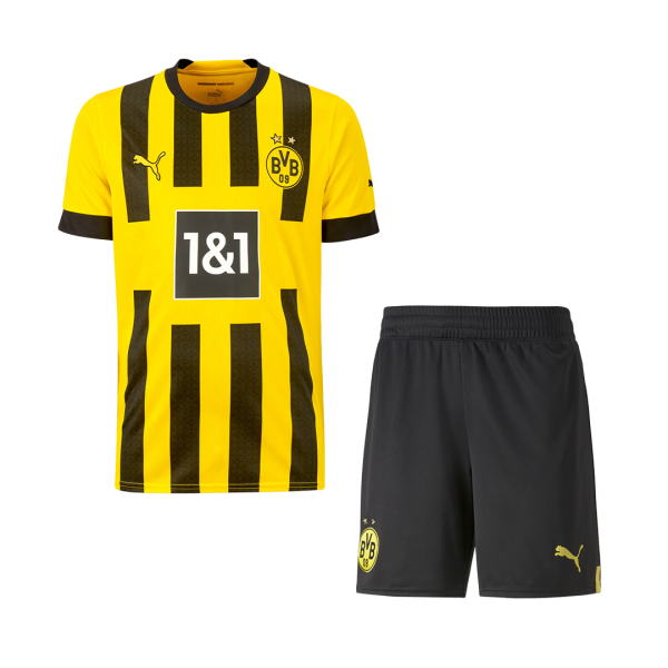 Kids Borussia Dortmund Home Soccer Jersey Kit (Jersey+Shorts) 2022/23 Puma