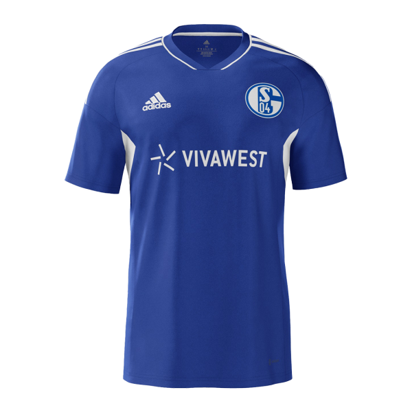 Men's Replica FC Schalke 04 Home Soccer Jersey Shirt 2022/23 Adidas