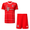 Kids Bayern Munich Home Soccer Jersey Kit (Jersey+Shorts) 2022/23 Adidas