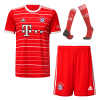 Kids Bayern Munich Home Soccer Jersey Whole Kit (Jersey+Shorts+Socks) 2022/23 Adidas