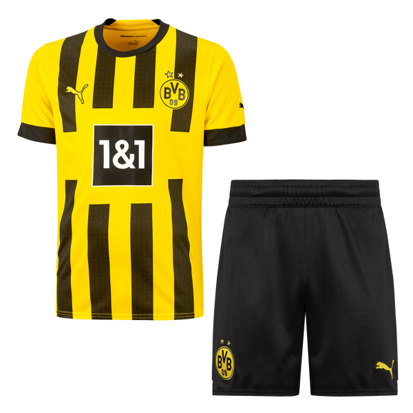 Men's Replica Borussia Dortmund Home Soccer Jersey Kit (Jersey+Shorts) 2022/23 Puma