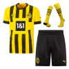 Men's Replica Borussia Dortmund Home Soccer Jersey Whole Kit (Jersey+Shorts+Socks) 2022/23 Puma