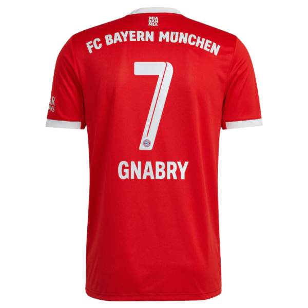 Men's Replica GNABRY #7 Bayern Munich Home Soccer Jersey Shirt 2022/23 Adidas