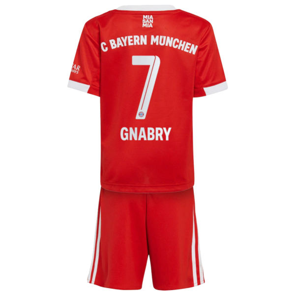 Kids GNABRY #7 Bayern Munich Home Soccer Jersey Kit (Jersey+Shorts) 2022/23 Adidas