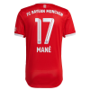 Men's Authentic MANÉ #17 Bayern Munich Home Soccer Jersey Shirt 2022/23 Adidas