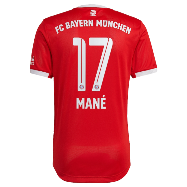 Men's Authentic MANÉ #17 Bayern Munich Home Soccer Jersey Shirt 2022/23 Adidas