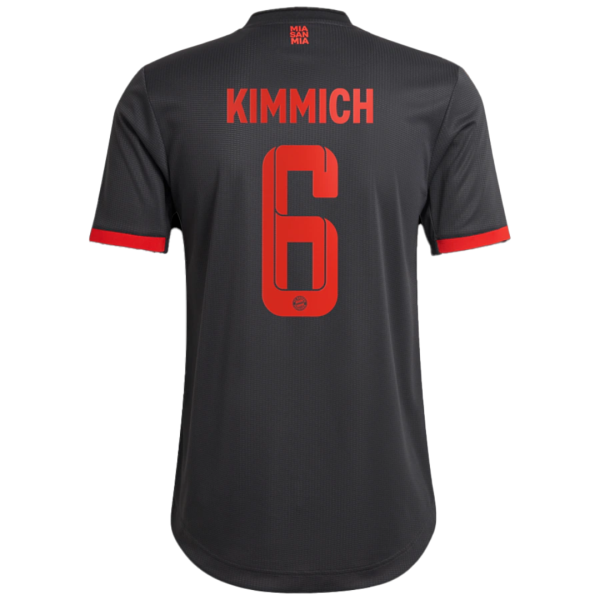 Men's Authentic KIMMICH #6 Bayern Munich Third Away Soccer Jersey Shirt 2022/23 Adidas