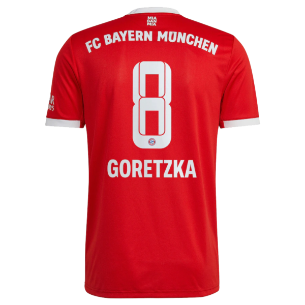 Men's Replica GORETZKA #8 Bayern Munich Home Soccer Jersey Shirt 2022/23 Adidas