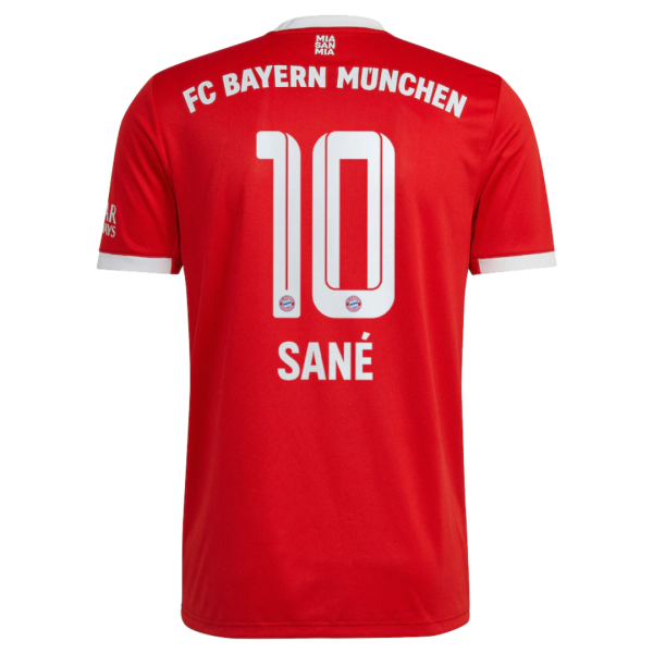 Men's Replica SANÉ #10 Bayern Munich Home Soccer Jersey Shirt 2022/23 Adidas