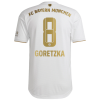 Men's Authentic GORETZKA #8 Bayern Munich Away Soccer Jersey Shirt 2022/23 Adidas