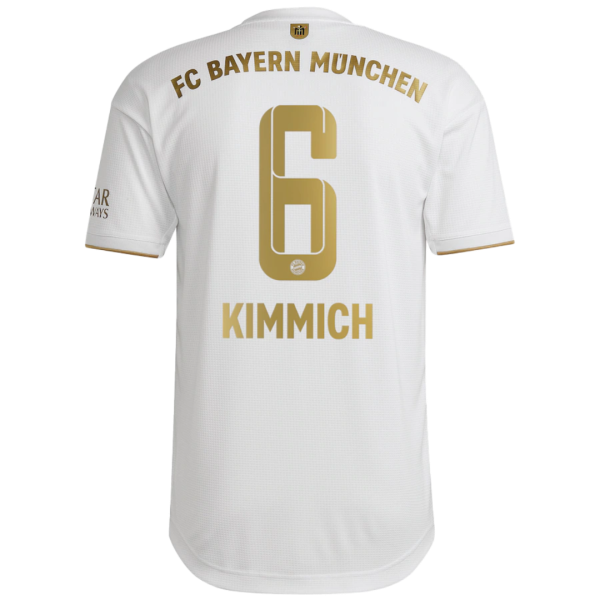 Men's Authentic KIMMICH #6 Bayern Munich Away Soccer Jersey Shirt 2022/23 Adidas