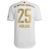 Men's Authentic MÜLLER #25 Bayern Munich Away Soccer Jersey Shirt 2022/23 Adidas