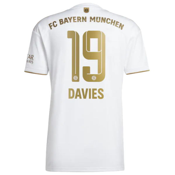 Men's Replica DAVIES #19 Bayern Munich Away Soccer Jersey Shirt 2022/23 Adidas