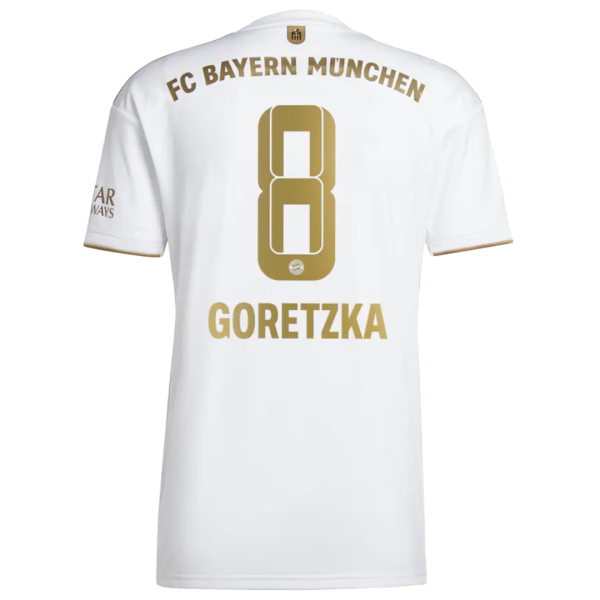 Men's Replica GORETZKA #8 Bayern Munich Away Soccer Jersey Shirt 2022/23 Adidas