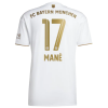 Men's Replica MANÉ #17 Bayern Munich Away Soccer Jersey Shirt 2022/23 Adidas