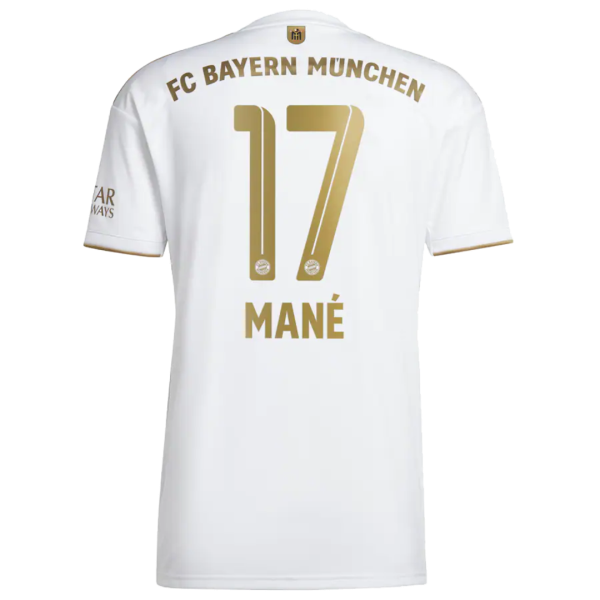 Men's Replica MANÉ #17 Bayern Munich Away Soccer Jersey Shirt 2022/23 Adidas