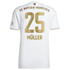 Men's Replica MÜLLER #25 Bayern Munich Away Soccer Jersey Shirt 2022/23 Adidas