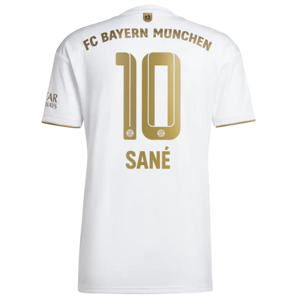 Men's Replica SANÉ #10 Bayern Munich Away Soccer Jersey Shirt 2022/23 Adidas