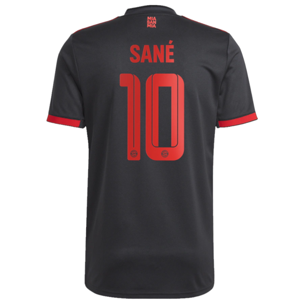 Men's Replica SANÉ #10 Bayern Munich Third Away Soccer Jersey Shirt 2022/23 Adidas