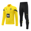 Men's Borussia Dortmund Zipper Tracksuit Sweat Shirt Kit (Top+Trousers) 2022/23 Puma
