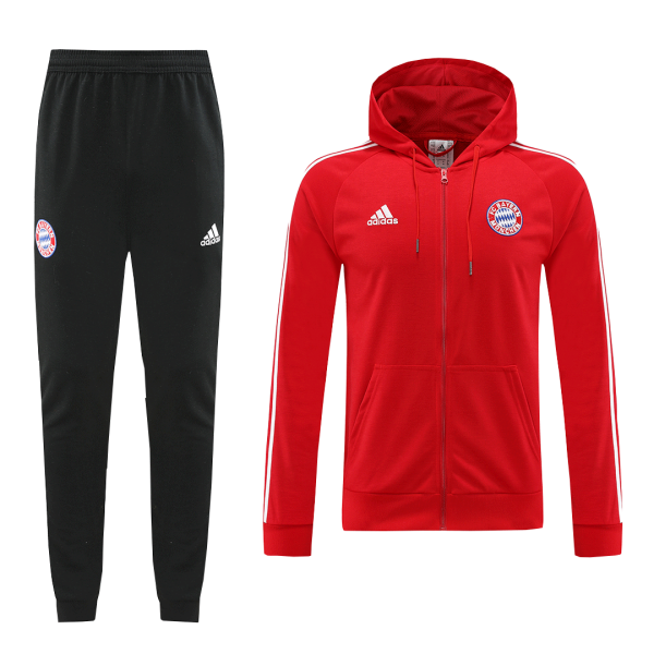 Men's Bayern Munich Hoodie Training Kit (Jacket+Pants) 2022/23 Adidas